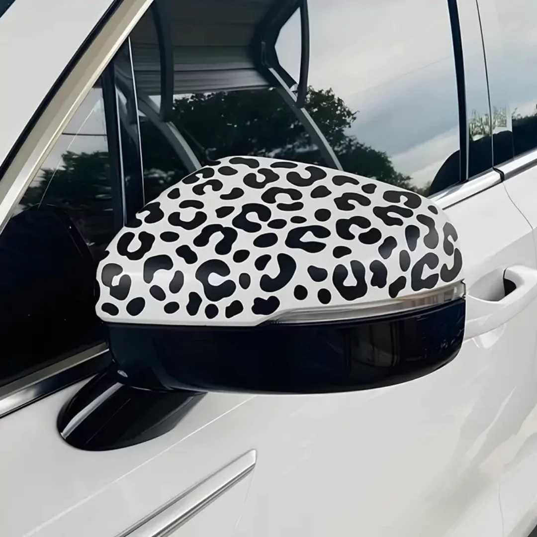 3pcs Car Mirror Sticker for Side Glass | Leopard Print Decal for Car Side Mirrors