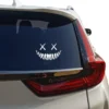 Devil smile car vinyl & radium sticker